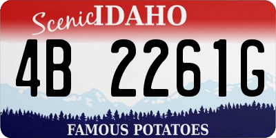 ID license plate 4B2261G