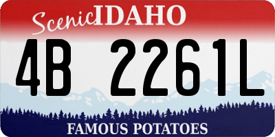 ID license plate 4B2261L