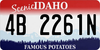 ID license plate 4B2261N
