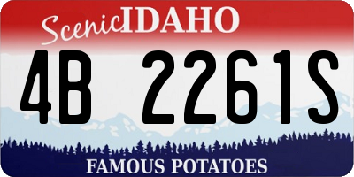 ID license plate 4B2261S