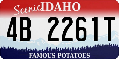 ID license plate 4B2261T