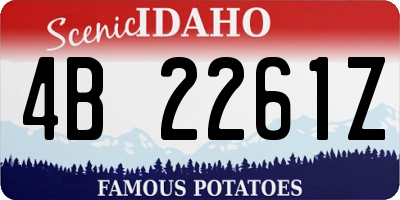 ID license plate 4B2261Z