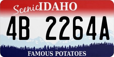 ID license plate 4B2264A