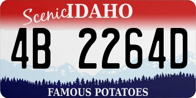ID license plate 4B2264D