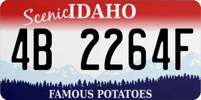 ID license plate 4B2264F