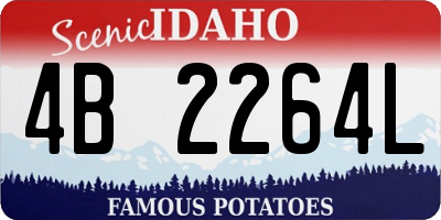 ID license plate 4B2264L