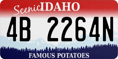 ID license plate 4B2264N