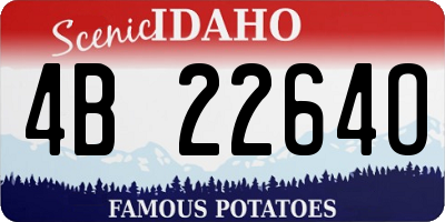 ID license plate 4B2264O