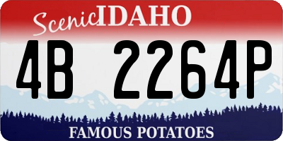 ID license plate 4B2264P