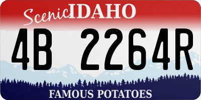 ID license plate 4B2264R