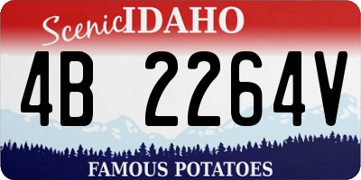 ID license plate 4B2264V