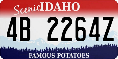 ID license plate 4B2264Z
