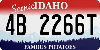 ID license plate 4B2266T