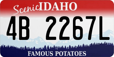 ID license plate 4B2267L