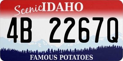 ID license plate 4B2267Q