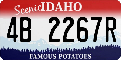 ID license plate 4B2267R