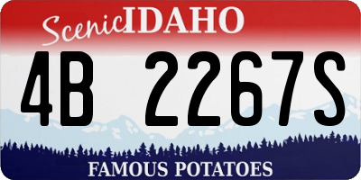 ID license plate 4B2267S