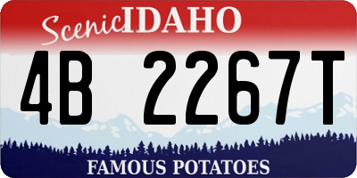 ID license plate 4B2267T