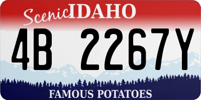 ID license plate 4B2267Y