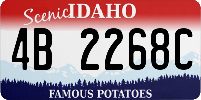 ID license plate 4B2268C