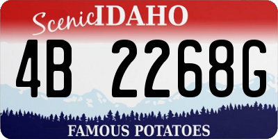 ID license plate 4B2268G