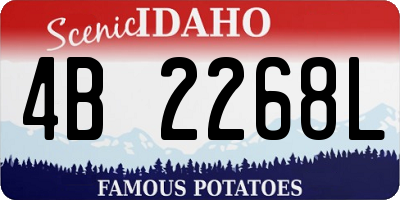ID license plate 4B2268L