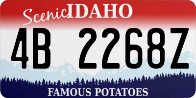 ID license plate 4B2268Z