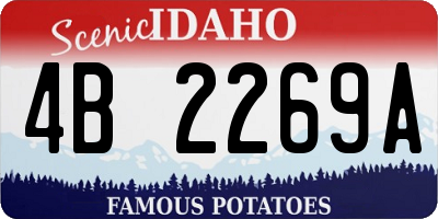 ID license plate 4B2269A