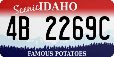 ID license plate 4B2269C