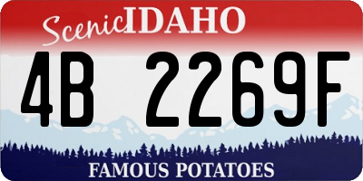 ID license plate 4B2269F