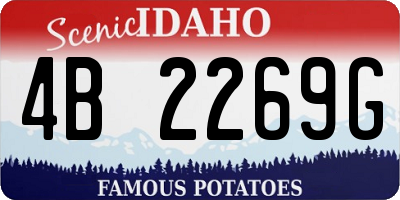 ID license plate 4B2269G