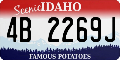 ID license plate 4B2269J