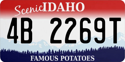 ID license plate 4B2269T