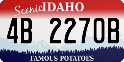 ID license plate 4B2270B