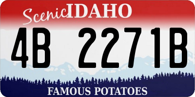 ID license plate 4B2271B
