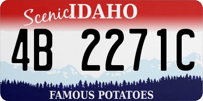 ID license plate 4B2271C
