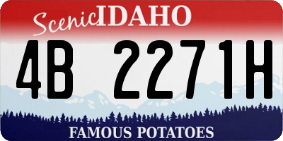 ID license plate 4B2271H