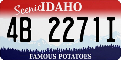 ID license plate 4B2271I