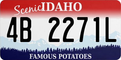ID license plate 4B2271L