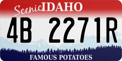 ID license plate 4B2271R