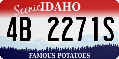 ID license plate 4B2271S