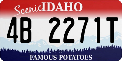 ID license plate 4B2271T