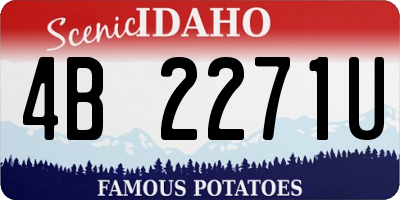 ID license plate 4B2271U