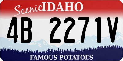 ID license plate 4B2271V