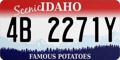 ID license plate 4B2271Y