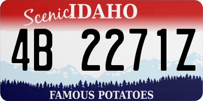 ID license plate 4B2271Z