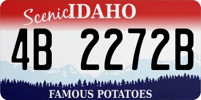 ID license plate 4B2272B