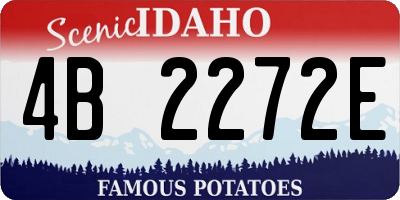 ID license plate 4B2272E