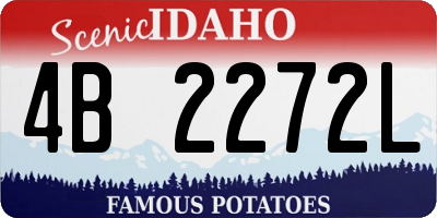 ID license plate 4B2272L