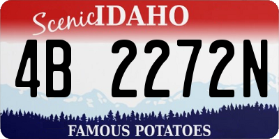 ID license plate 4B2272N